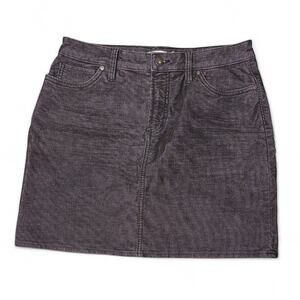 Carve Designs Black Micro Corduroy Skirt size 8
